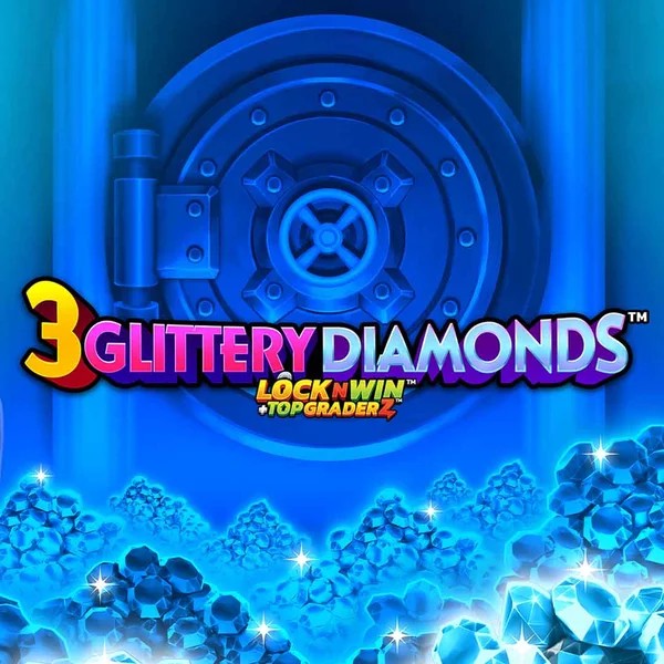 3 Glittery Diamonds logo by PearFiction Studios at Telbet Casino