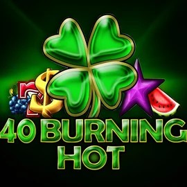 40 Burning Hot online game logo by Amusnet Interactive on telbets.ca