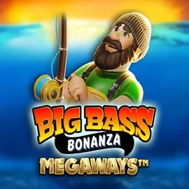 Big Bass Bonanza Megaways online game logo by Pragmatic Play on telbets.ca