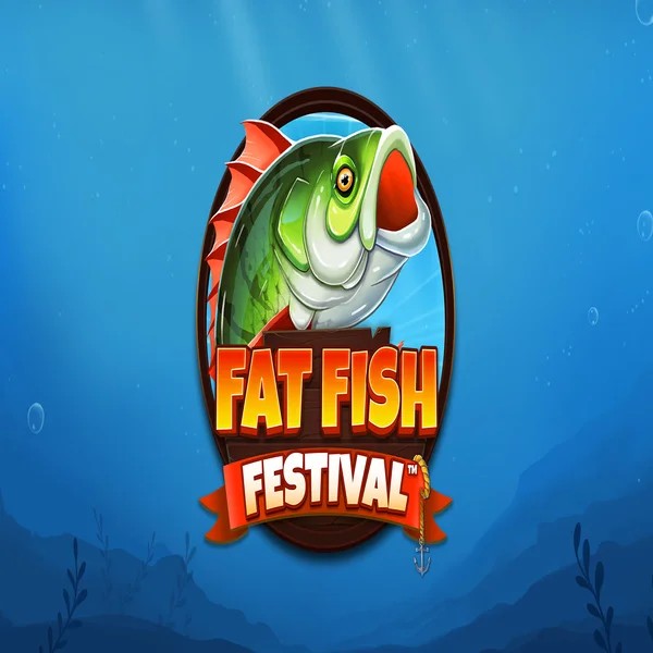 Fat Fish Festival slot logo by Wishbone Games at Telbet Casino